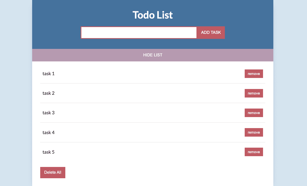 To Do List