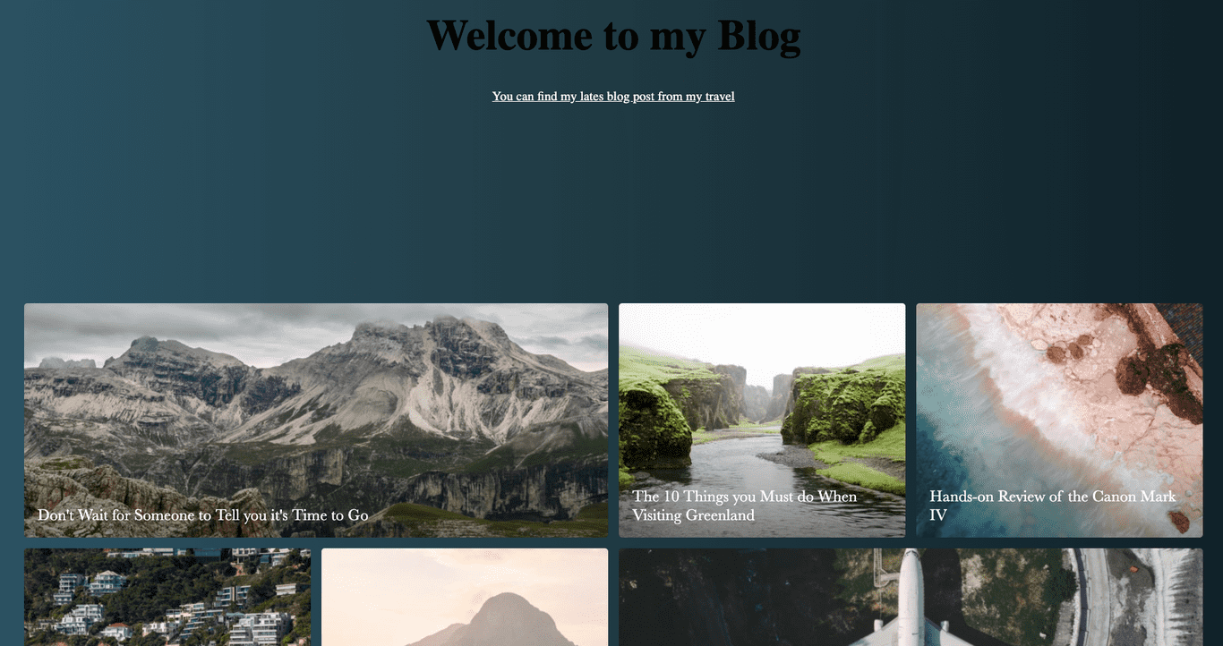 Gatsby Blog